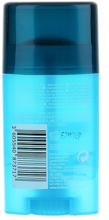 Deodorant-Stick - Biotherm Homme Aquafitness Deodorant Soin 24H — photo N2