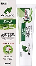 Toothpaste "Aloe Vera" - Dr. Organic Aloe Vera Whitening Toothpaste — photo N2