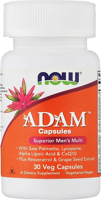 Men Superior Multi Vitamins, capsules - Now Foods Adam Superior Men's Multi — photo N1