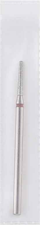 Diamond Nail File Drill Bit, frustum, L-10 mm, 1.8 mm, red - Head The Beauty Tools — photo N1