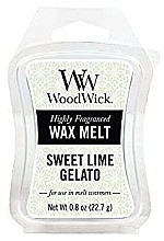 Fragrances, Perfumes, Cosmetics Aromatic Wax - WoodWick Wax Melt Sweet Lime Gelato