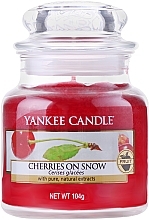 Fragrances, Perfumes, Cosmetics Scented Candle in Jar - Yankee Candle Cherries On Snow 