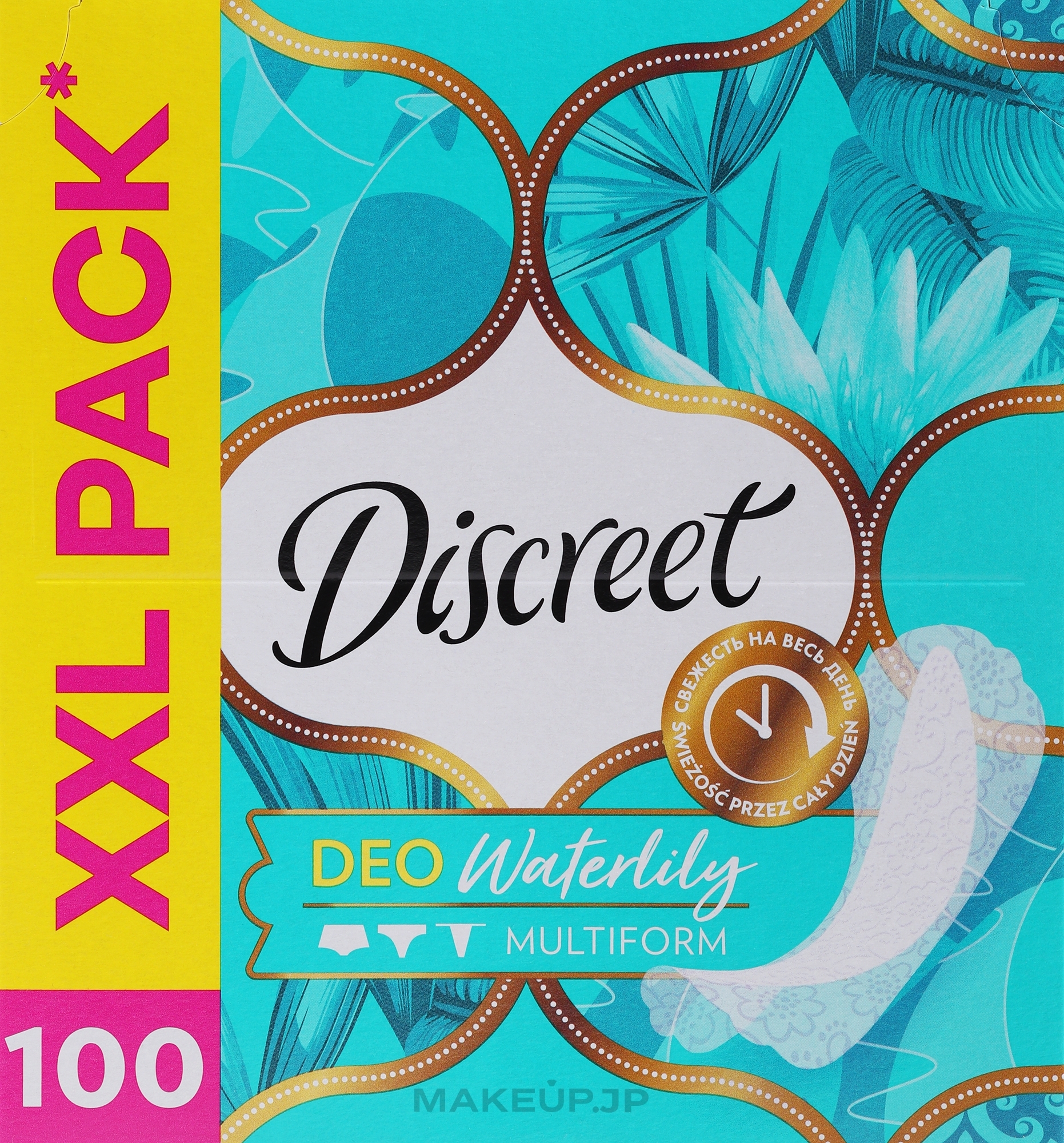 Daily Sanitary Pads Deo Water Lily, 100 pcs - Discreet — photo 100 ЊВ.