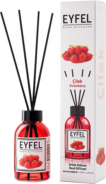 Reed Diffuser "Strawberry" - Eyfel Perfume Reed Diffuser Strawberry — photo N1