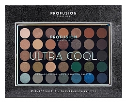 Fragrances, Perfumes, Cosmetics Eyeshadow Palette - Profusion Cosmetics Ultra Cool 35 Shade Multi-Finish Eyeshadow Palette