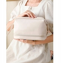 Travel Cosmetic Bag KS106K, creamy - Ecarla — photo N3
