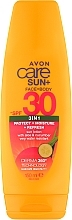 Sunscreen Lotion 3in1 - Avon Care Sun+ 3 in 1 Face + Body Sun Lotion SPF30 — photo N1