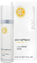 Fragrances, Perfumes, Cosmetics Light Facial Cream Fluid with Vitamin C - Wellmaxx Skineffect + Vitamin C Cream Fluid (Light)