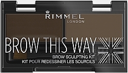 Brow Modeling Set - Rimmel Brow This Way Eyebrow Sculpting Kit — photo N3