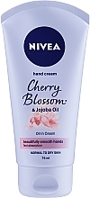 Fragrances, Perfumes, Cosmetics Cherry Blossom Hand Cream - Nivea Cherry Blossom & Jojoba Oil Hand Cream