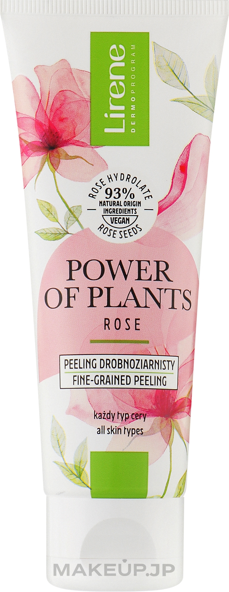 Microgranular Face Peeling - Lirene Power Of Plants Rose Microgranular Peeling — photo 75 ml