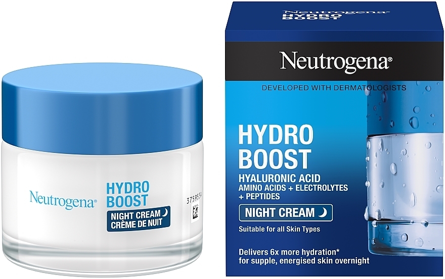 Moisturizing Night Face Cream - Neutrogena Hydro Boost Sleeping Cream — photo N2