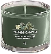 Scented Mini Candle in Glass - Yankee Candle Silver Sage & Pine — photo N8