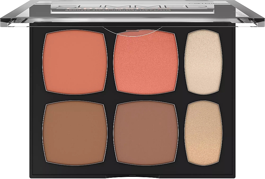 Makeup Palette - Catrice Summer Obsession Bronzer Blush Highlighter Palette Matte And Glow — photo N1