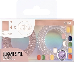 Fragrances, Perfumes, Cosmetics Hair Tie Set, 8 pcs - Invisibobble Slim Rosie Fortescue Pink Glasses