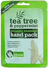 Hand Gloves Mask - Xpel Marketing Ltd Tea Tree & Peppermint Deep Moisturising Hand Pack — photo N1