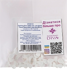 French Nail Tips - Dashing Diva French Wrap White — photo N2