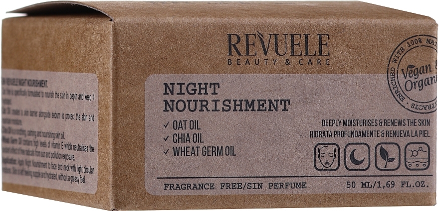 Nourishing Night Face Cream - Revuele Vegan & Organic Night Nourishment — photo N2