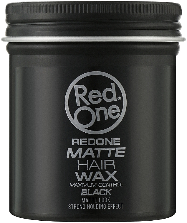 Matte Hair Styling Wax - RedOne Matte Hair Wax Black — photo N8