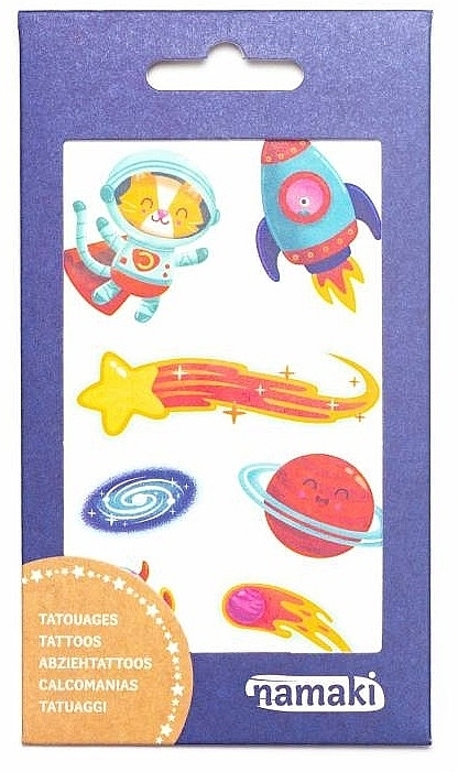 Kids Temporary Tattoo 'Intergalactic Worlds' - Namaki Intergalactic Worlds Tattoo — photo N1