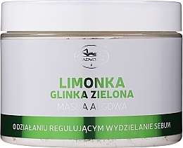 Sebum-Regulating Face Mask "Lime & Green Clay" - Jadwiga — photo N3