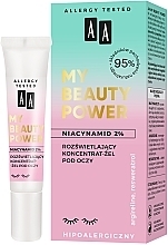 Fragrances, Perfumes, Cosmetics Eye Gel-Concentrate - AA My Beauty Power Niacynamid 2%