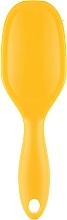 Hair Brush "Spider", 12 rows, glossy, yellow - I Love My Hair — photo N22