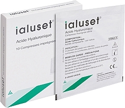 Fragrances, Perfumes, Cosmetics Hyaluronic Acid Impregnated Sterile Compress - Genevrier Laboratoires Ialuset