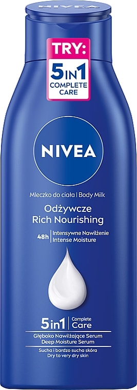 Body Milk "Nourishing" for Very Dry Skin - NIVEA Nourishing Body Milk — photo N1