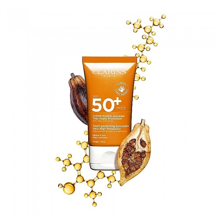 Anti-Wrinkle Sunscreen - Clarins Youth-Protecting Sunscreen SPF 50 — photo N2