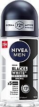 Fragrances, Perfumes, Cosmetics Men Roll-On Antiperspirant Deodorant "Invisible for Black and White" - NIVEA MEN Invisible for Black & White Power Deodorant Roll-on 