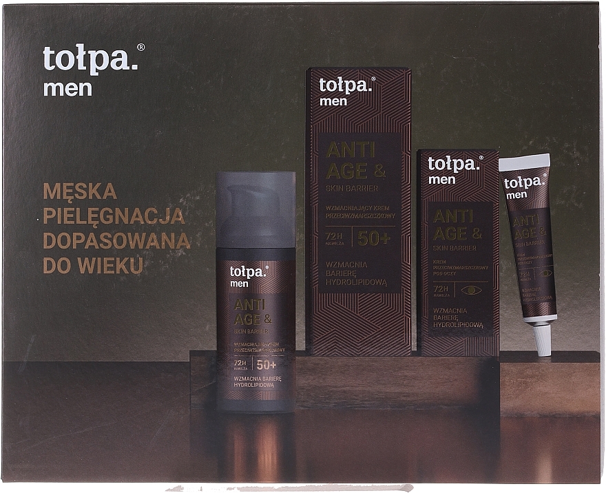 Set - Tolpa Men Anti Age & Skin Barrier Set (f/cr/50ml + eye/cr/10ml) — photo N1