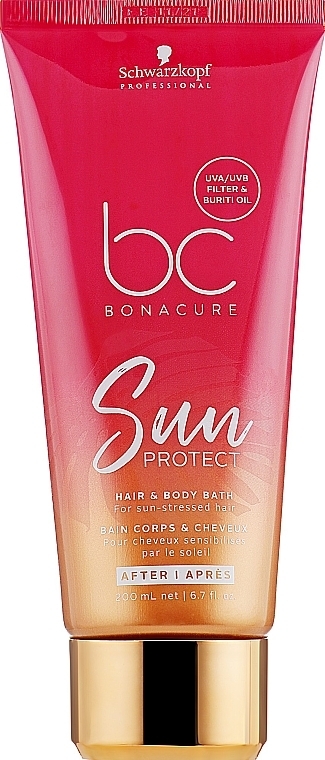 Hair & Body Shampoo - Schwarzkopf Professional Bonacure Sun Protect Hair & Body Bath — photo N6