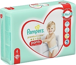 Premium Care Diaper Pants, size 4 (maxi), 9-15 kg, 38 pcs - Pampers — photo N3