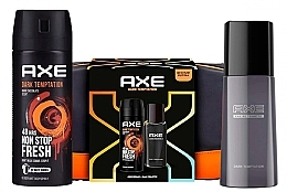 Fragrances, Perfumes, Cosmetics Axe Dark Temptation Set - Set (edt/100 ml + deo/150 ml + bag)