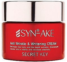 Fragrances, Perfumes, Cosmetics Anti-Aging Cream - Secret Key Syn-Ake Anti Wrinkle Whitening Cream