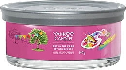 Scented Candle in Glass 'Art in the Park', 5 wicks - Yankee Candle Art In The Park Singnature — photo N3