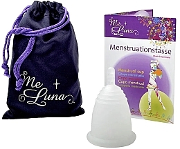 Menstrual Cup with Ball Stem, M-size, red - MeLuna Classic Menstrual Cup Stem — photo N1