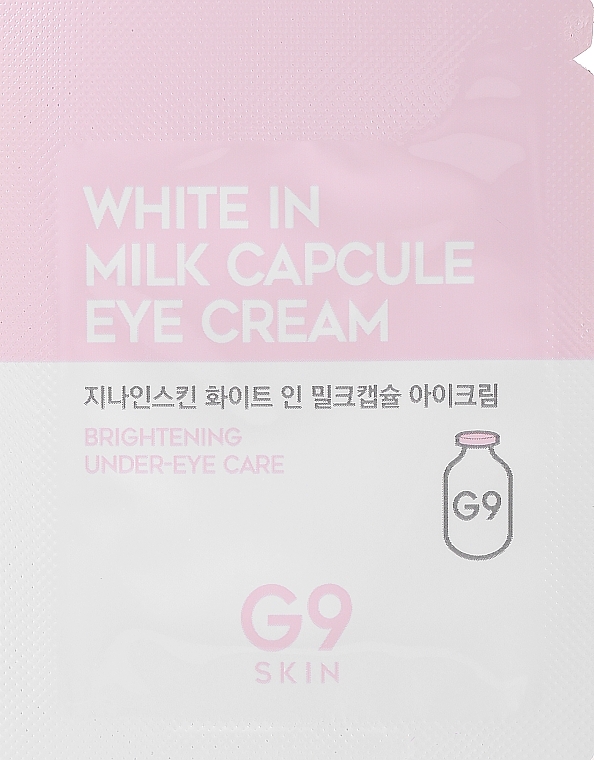 Brightening Eye Cream with Milk Proteins - G9Skin White In Milk Capsule Eye Cream (sample) — photo N1