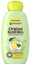Oily Hair Shampoo "Clay and Lemon" - Garnier Original Remedies Clay and Lemon Shampoo — photo N1