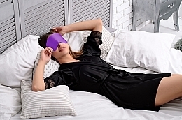 Sleeping Mask, purple "Soft Touch" - MAKEUP — photo N2