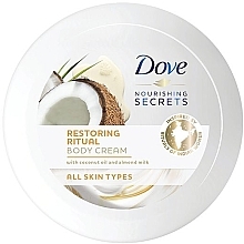 Fragrances, Perfumes, Cosmetics Coconut Body Cream - Dove Nourishing Secrets Restoring Ritual Body Cream