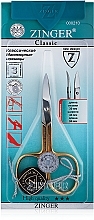 Fragrances, Perfumes, Cosmetics Manicure Scissors B-102-HG-SH, hand-sharpened, golden - Zinger