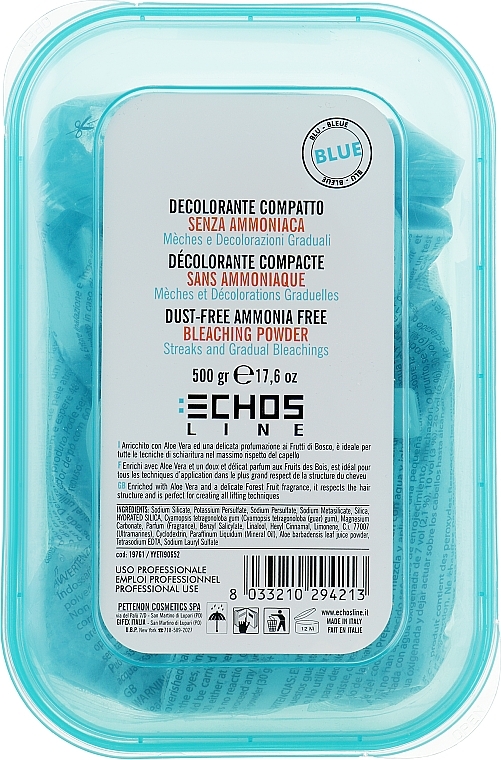 Ammonia-free Blue Blond Powder - Echosline Bleaching Ammonia Free/Dust Free — photo N1