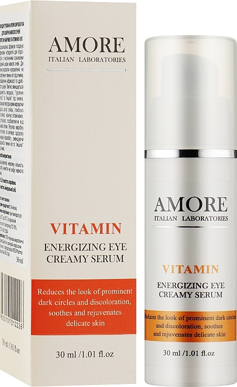 Concentrated Anti Puffiness & Dark Circles Eye Cream Serum - Amore Vitamin Energizing Eye Creamy Serum — photo N10