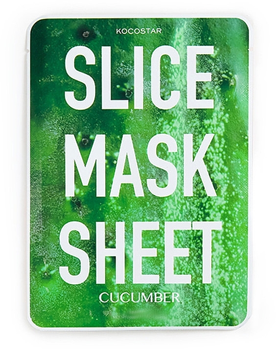 Facial Sheet Mask "Cucumber" - Kocostar Slice Mask Sheet Cucumber — photo N1