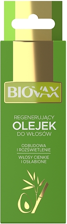 Repairing Bamboo & Avocado Oil Hair Mask for Thin & Weakened Hair - Biovax Bambus & Avocado Oil Elirsir — photo N6