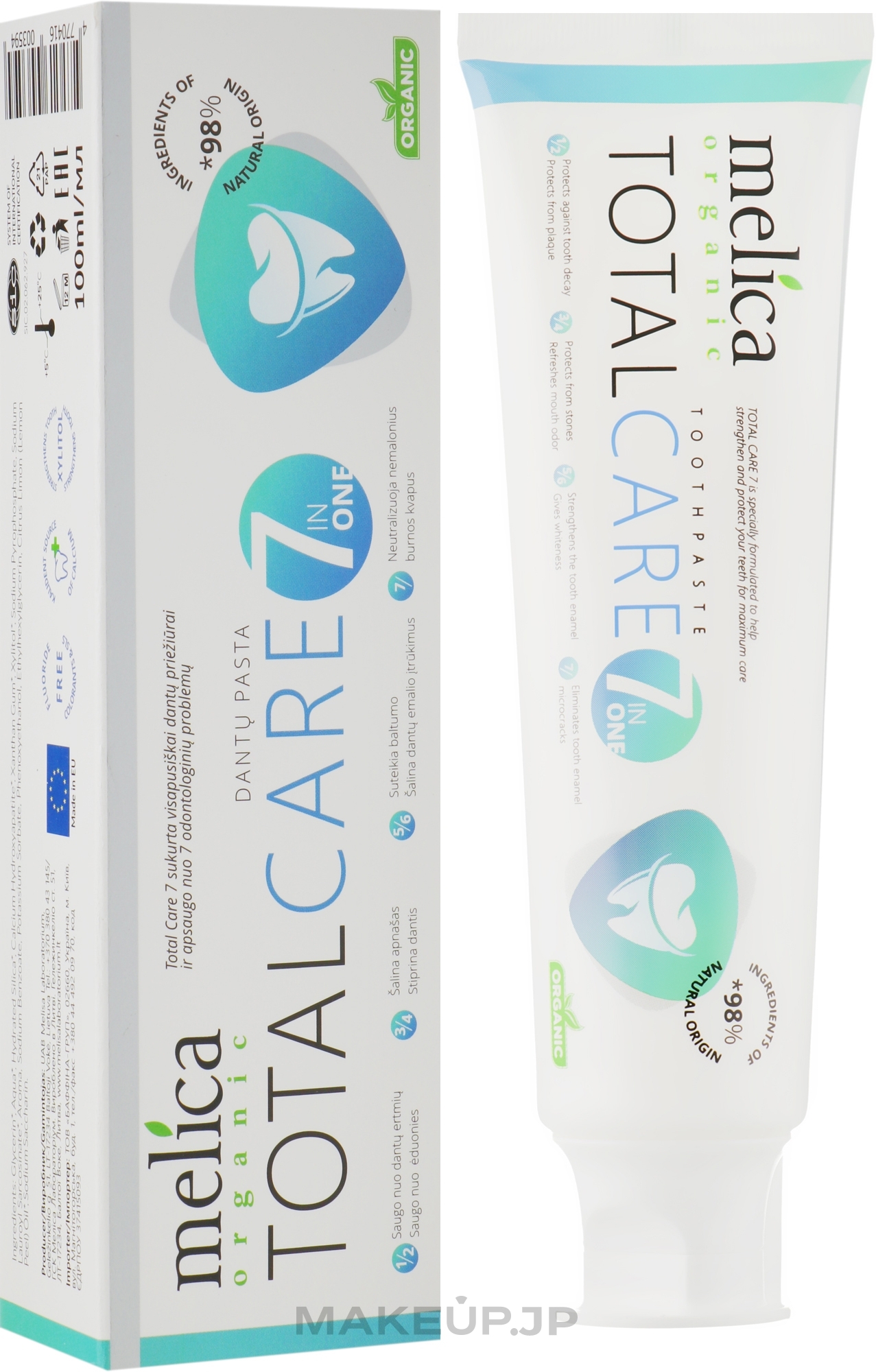 Total Care 7-in-1 Toothpaste - Melica Organic Total Care 7-in-1 Toothpaste — photo 100 ml