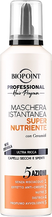 Ultra Nourishing Mask for Damaged & Dry Hair - Biopoint Super Nourishing Mask — photo N1