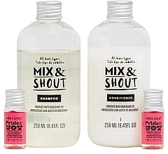 Set for All Hair Types - Mix & Shout Protector Routine (sham/250ml + condit/250ml + ampoul/2x5ml) — photo N2